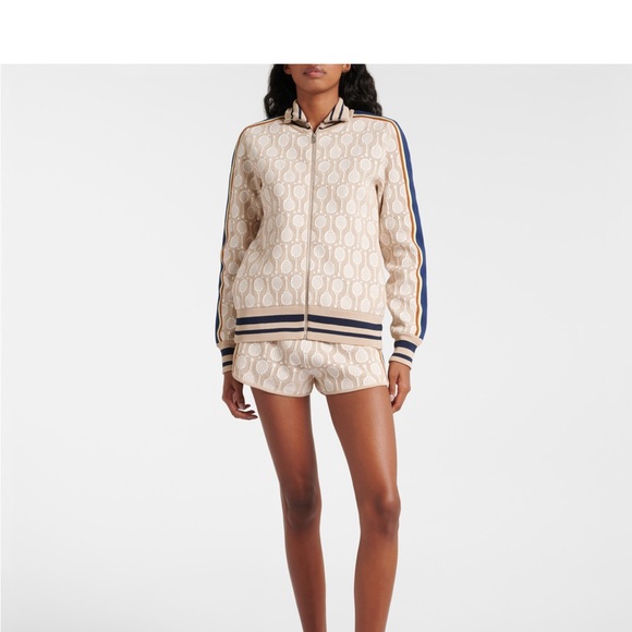 Tory Burch Sport Low-rise jacquard shorts - Picture 2 of 7